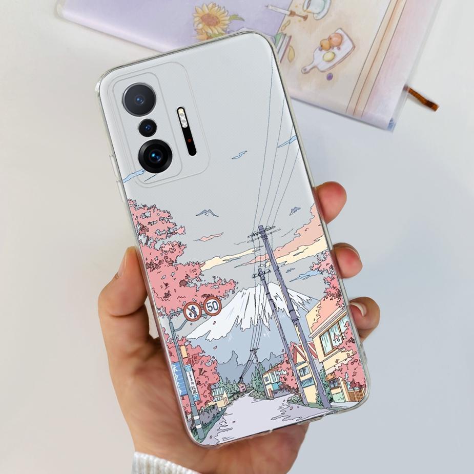 For Xiaomi 11T Pro Case New Fashion Back Cover Silicone Soft TPU Phone Case For Xiaomi Mi 11T Pro 11TPro Mi11T Full Coque Bumper