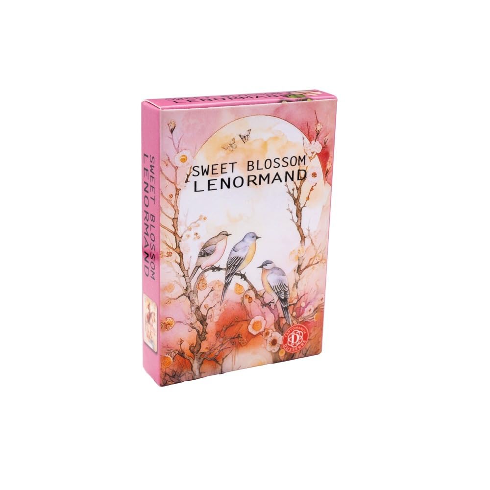 Sweet Blossom Lenormand Oracle Cards, Fortune Telling, 36 Cards + 2 Sweet Blossom Lenormand Numeral Cards