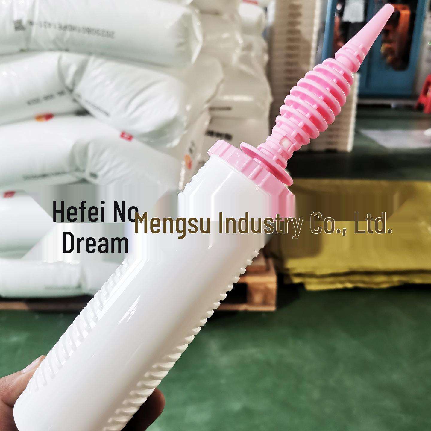 Dual-Action Pink & White Balloon Pump - Large Manual Inflator