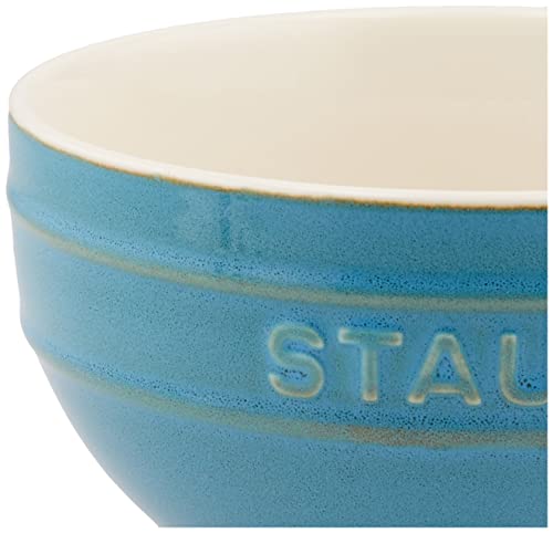 STAUB "Turquoise Bowl, 14cm" Ceramic Bowl, Microwave Safe [Official Japanese Product] Vintage Colors 40511-864