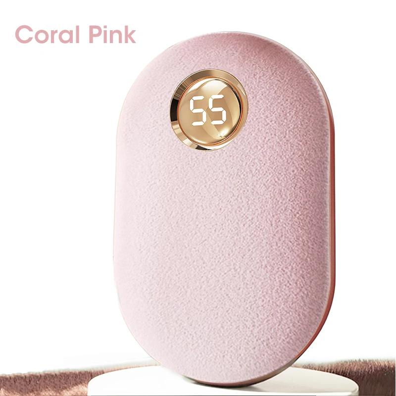 Hand Warmer 2IN1 USB Mobile Power Bank Hand Heater Pocket Warmer Long-lasting Heat Retention Temperature Display Christmas Gift