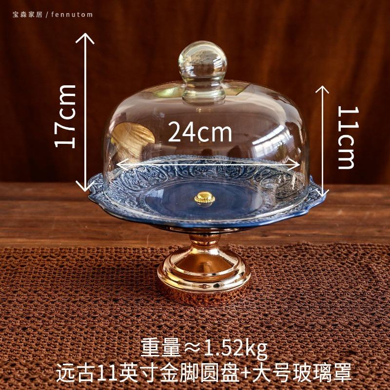 Ceramic High Footed Cake Tray Dessert Plate Cake Stand Display Stand Fruit Plate Dim Sum Dish Snack Bowl Bread Plates