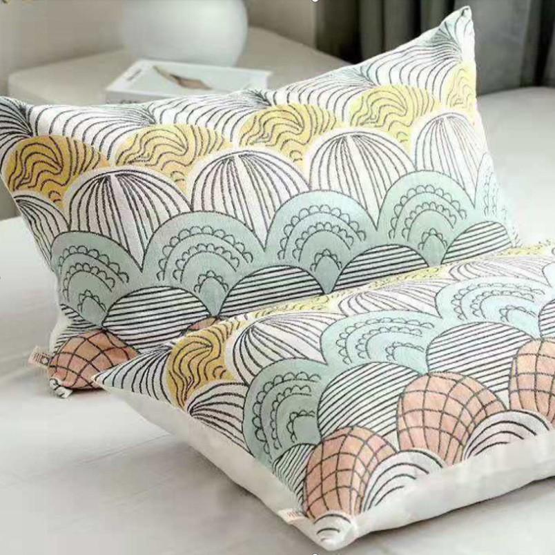 Simple Gauze Thickened Cotton Pillowcases, A Pair of Soft Cartoon European Cotton Simple Pillowcases, Non-slip and Non-falling Off