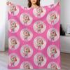 Hey Cuties Throw Blanket All Season Soft Lightweight Blanket for Home