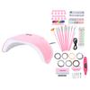 Nail Art Kit for Beginners with Nail Drill Manicure Lamp Glitter Decoration for Women Home DIY