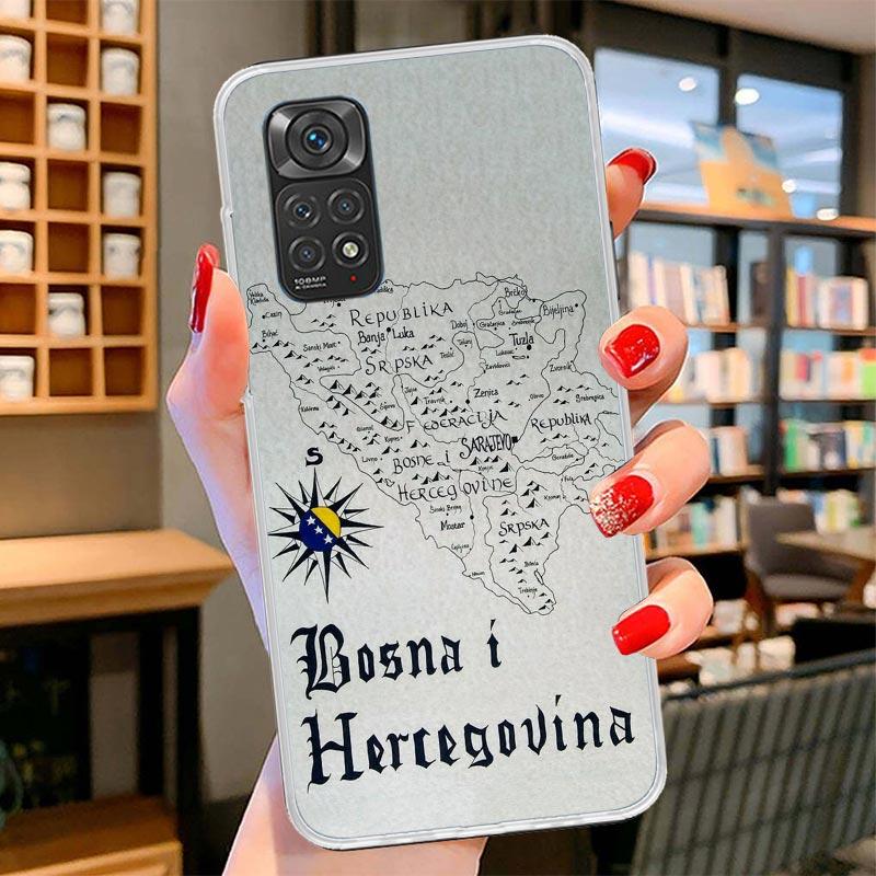 Bosnia And Herzegovina Flag Cover Phone Case For Xiaomi Redmi Note 15 14 13 12 11 10 Pro Plus 14S 12S 11S 11T 11E 10S Soft Funda