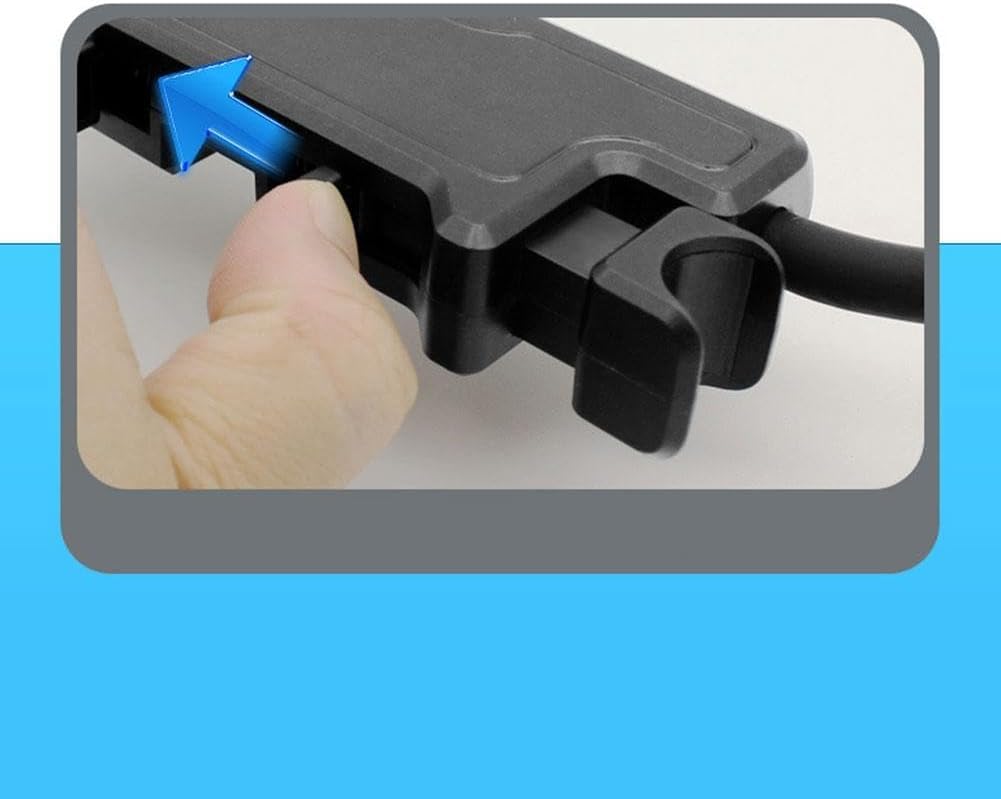 Headrest Fan with LED Car Airflow Low Adjustable Air Easy Air Front and Rear Electric Car Fan Lights, Dual-Head Fan, Type-C Powered, 3-Level