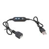 60cm USB Timer Power Cable 24 Stage Adjustable Shutdown Function For LED Lights Charging Home Electronics 5V