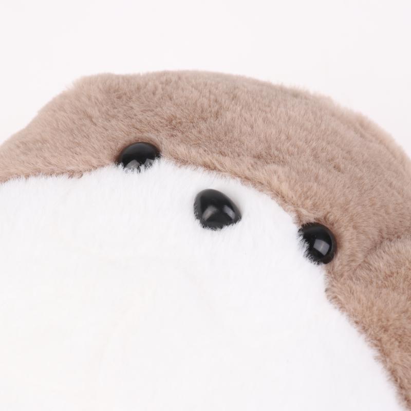 1 Piece Brown Seal Stuffed Animal Birthday Gift For Boys And Girls Kawaii Cartoon Sea Creature Sea Otter Plush Doll Pillow