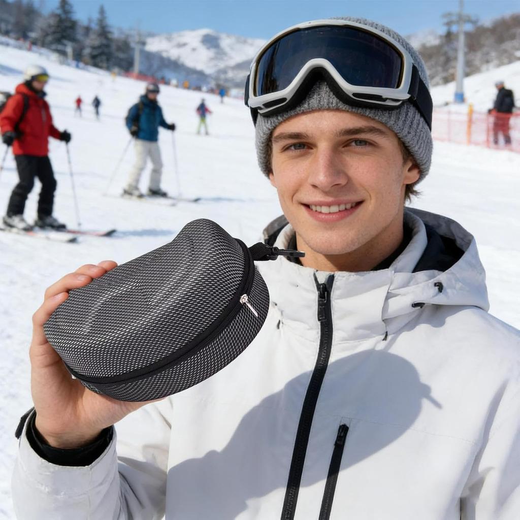 Ski Goggle Case | Hard EVA Glasses Protective Holder - Snowboard Goggles Box,for Sports Outdoor Gym Beach Hiking Snow Travel