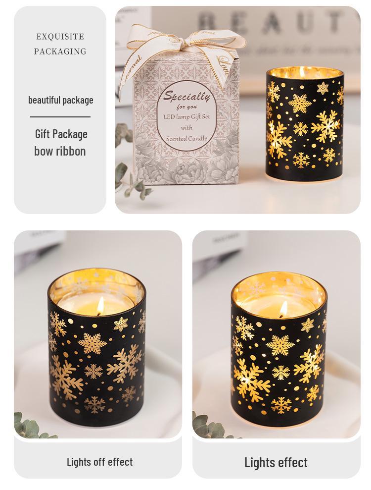 LED Aromatherapy Candle Night Light: Christmas Atmosphere Fragrance Ornaments
