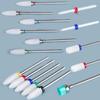 2 PCS Keramik Fräser Für Maniküre Maschine Set Nagel Bohrer Bits Korund Mühle Schneider Nägel Pediküre Bit Schleif Kappe