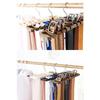 HIRAISM Stylish Belt Hanger/Tie Hanger, Holds 10 Ties (Black, 1)