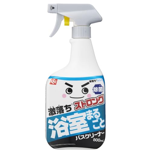 LEC Super Strong Bathroom Cleaner, Large Capacity 800mL (Super Powerful Type) / Removes Black Stains from Uneven Floors and Bathtub Stain / Powerful C