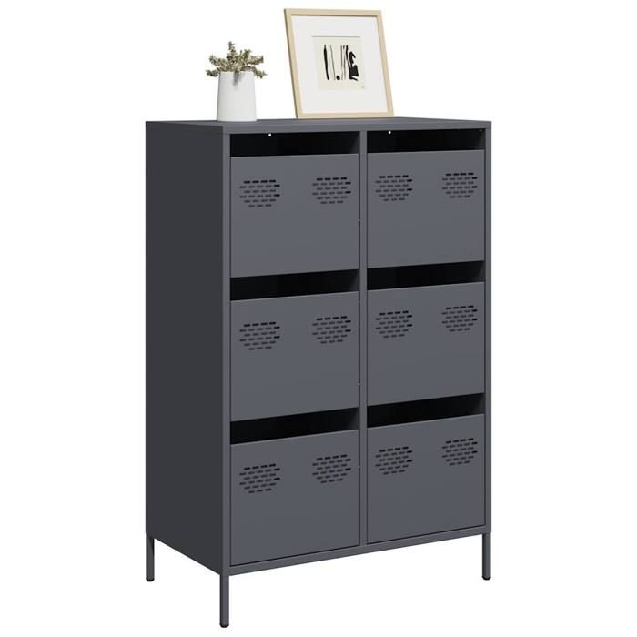 VidaXL Highboard Anthracite 68x39x101,5 Cm Steel 851222