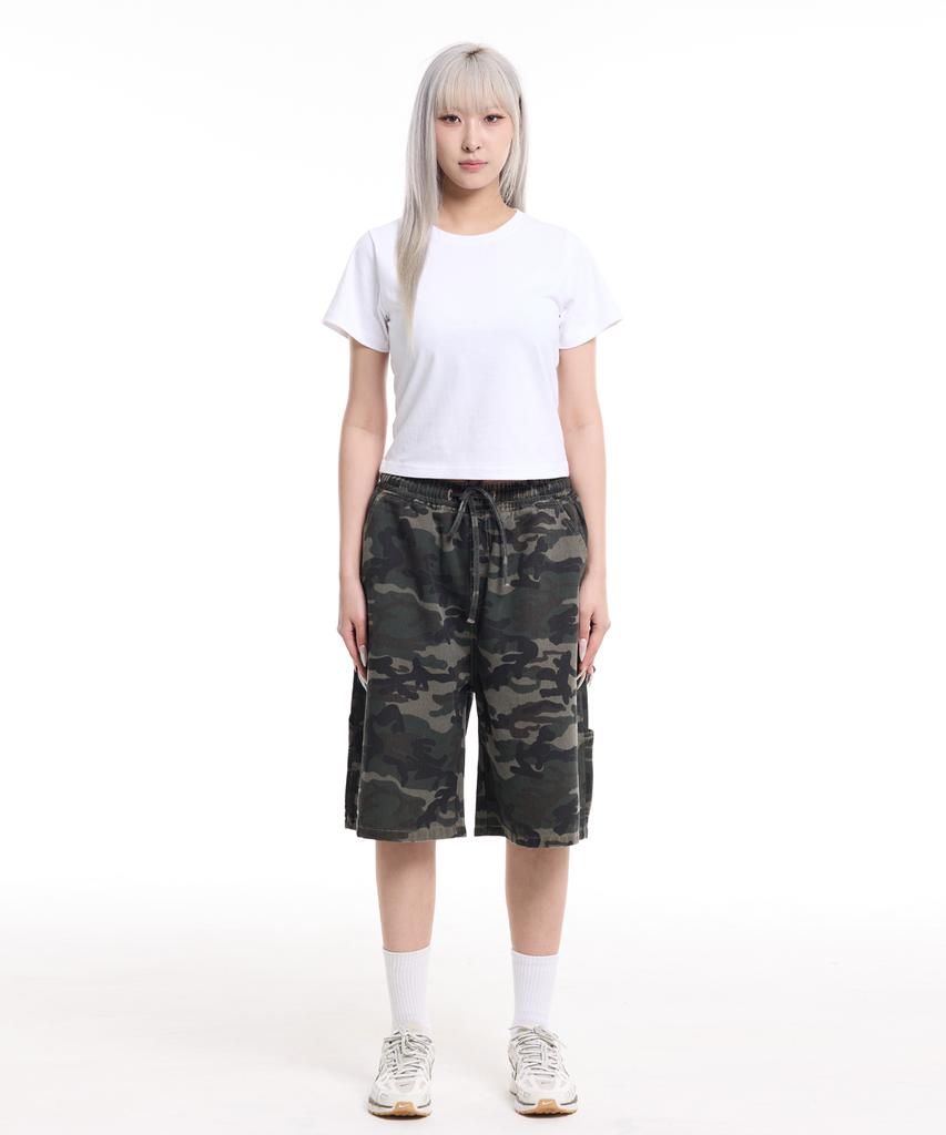 CREAM SODA LAB Women'S Standard Fit Cropped Short Sleeve Tee White