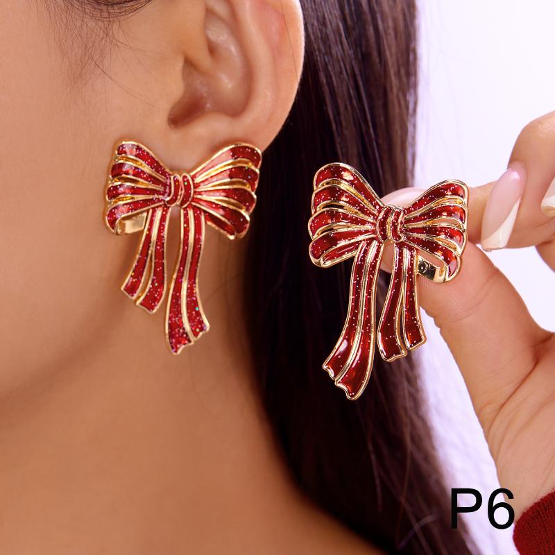 

Рождественская елка Снеговик Бант Колокольчик Сапоги Подвесные серьги для женщин Милые серьги-кисточки в виде снежинок Новогодняя вечеринка Ювелирные изделия Рождественские подарки 6