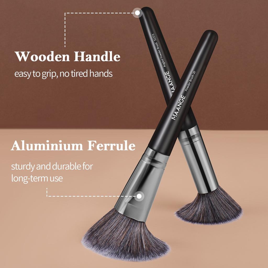 MAANGE Scatola Regalo Professionale 25 Pezzi Kit Pennelli Trucco Pennelli Bellezza Viso Occhi Per Fondotinta Correttore Ombretto Pennello Contouring