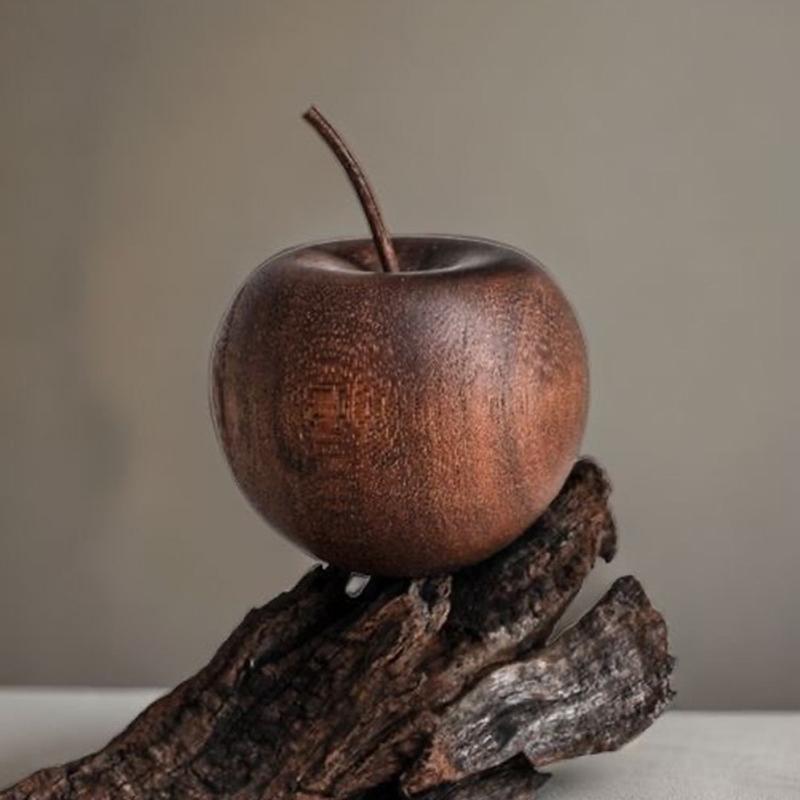 1/3 Set Of Wooden Apple Shaped Essential Oil Diffuser Fragrance Diffuser Suitable For Home Bathroom Car Decoration