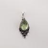 Green Amethyst Gemstone 925 Sterling Silver Jewelry Designer Pendant 1.5" For Wedding Gift PP-70-6