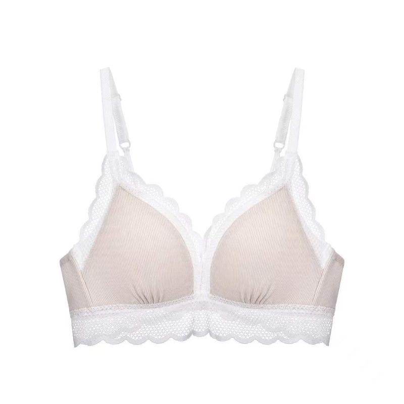 

Contrasting color vitality underwear women s summer triangle cup small breasts gather not empty cup thin girl bra cover 38 (for 38abc) абрикосовий