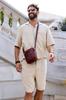 Men's leather shoulder bag - Peterson