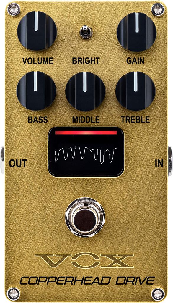 VOX - VALVENERGY Vacuum Tube Amplifier Pedal Effector Copperhead Drive (VE-CD) + Strobe Pedal Tuner VXT-1 Set