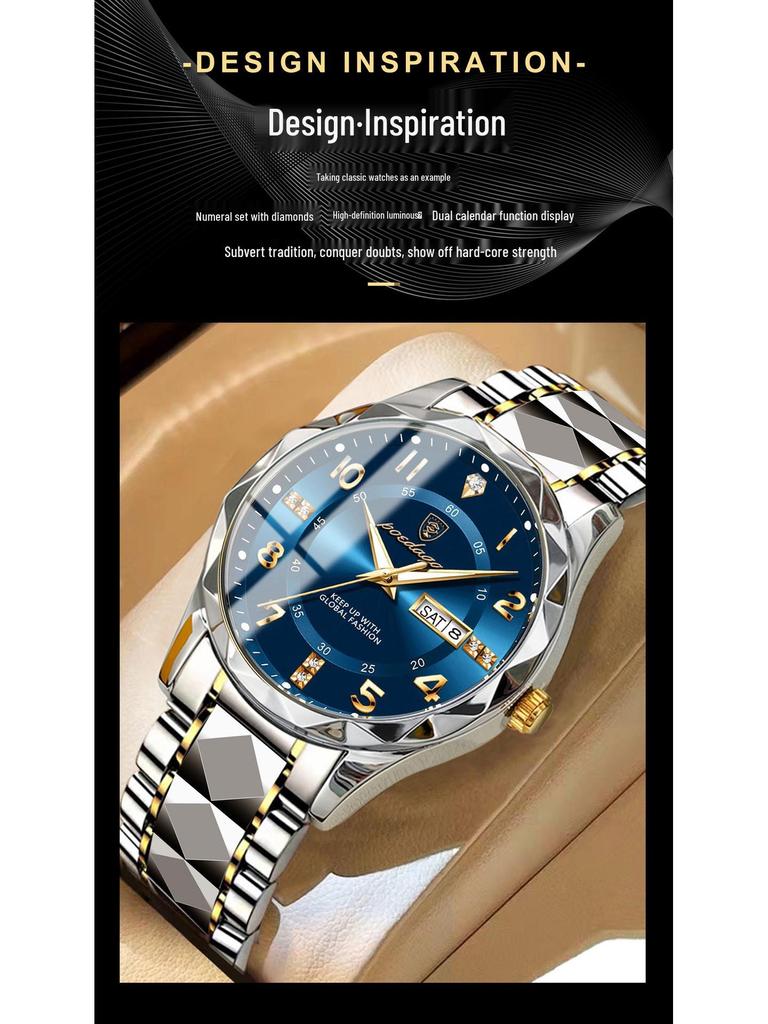 Schweizer Luxus Herren Quarz Wasserdicht Leuchtend Uhr - Neuer Heißer Stil