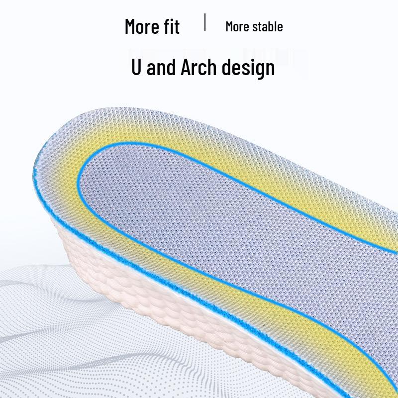 Men's Invisible EVA Height Boost Insoles - Full Pad, Non-Collapsing, Comfortable, Hard Sole.