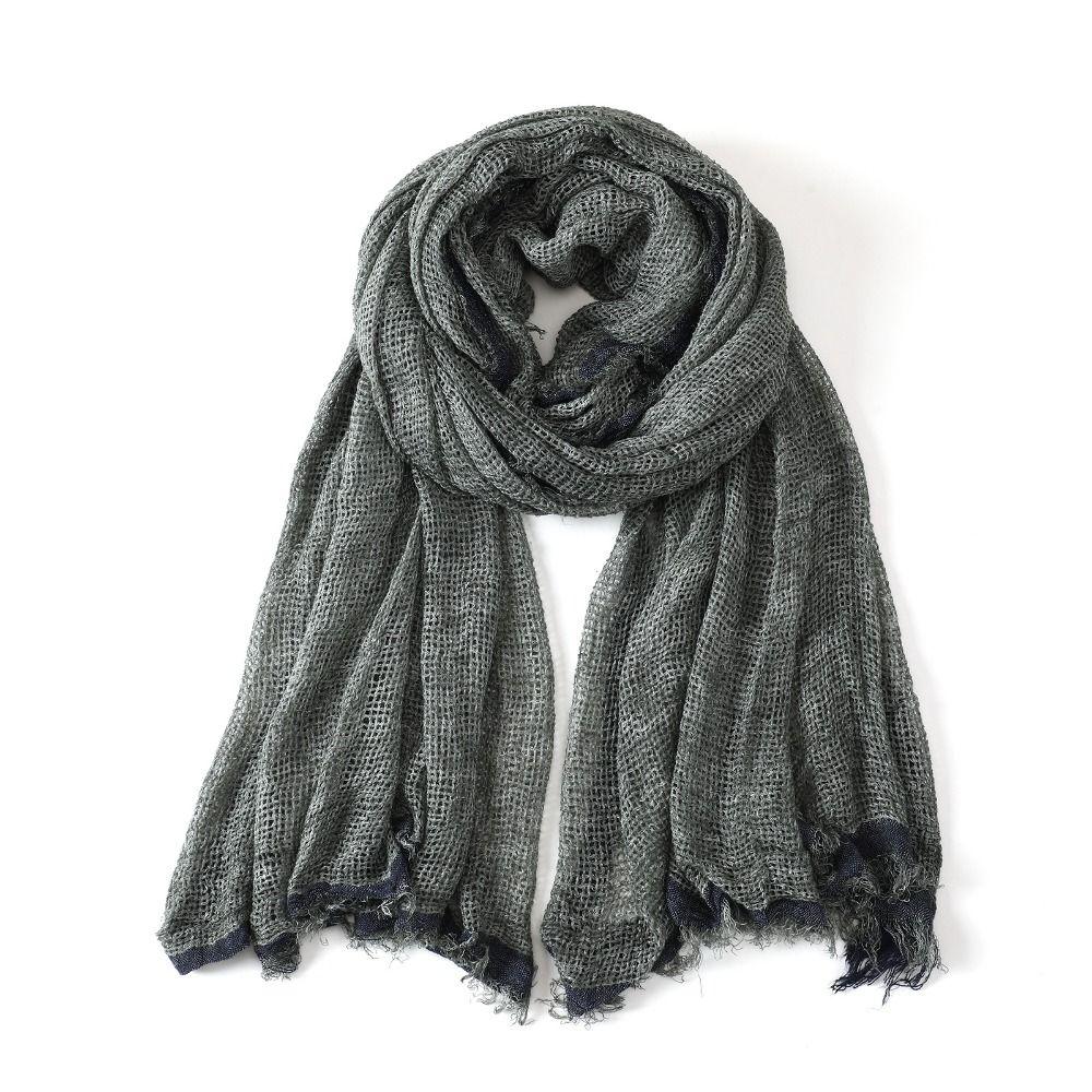 Short Tassel Men's Scarves Bufanda Wraps Warm Scarf Fashion Breathable Scarf Outdoor