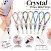 Sparkling Finish Phone Wrist Strap Pearl Bowknot Phone Lanyard Phone Wrist Chain  Women Girls