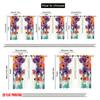 2pcs,2D Plane Printing Curtains Vibrant Blooms Durable Polyester (without Rod) Holiday Perfect for Living Room & Office Decor