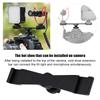 YELANGU Dual Cold Shoe Extension Bar Camera Mount Bracket for Fill Light Microphone Camera
