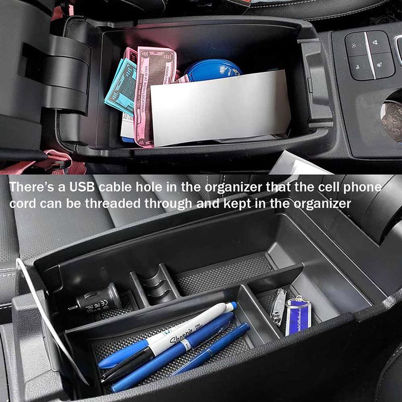 Center Console Organizer for Ford Escape -  2024/Bronco Sport -2024 Car Accessories Armrest Secondary Storage Box
