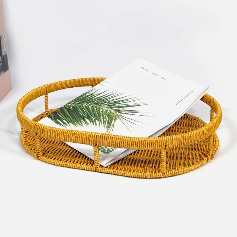 Multipurpose Storage Box Oval Bread Basket Durable Food Storage Basket Household Storage