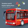 Children's Police Bus Toy Car with Sound, Lights, and Openable Door