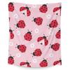 Red Ladybug Blanket Soft Warm Flannel Blanket Bed Sofa Car Blanket Ladybug Print Blanket Shawl Blanket
