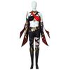Dehya Cosplay Costume Wig Full Set Halloween Carnival Samurai Costume Wig Red
