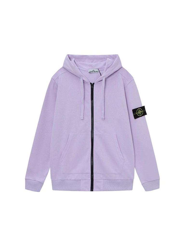 Cross Classic Stone Einfarbig Unisex Rundhals Langarm Hoodie