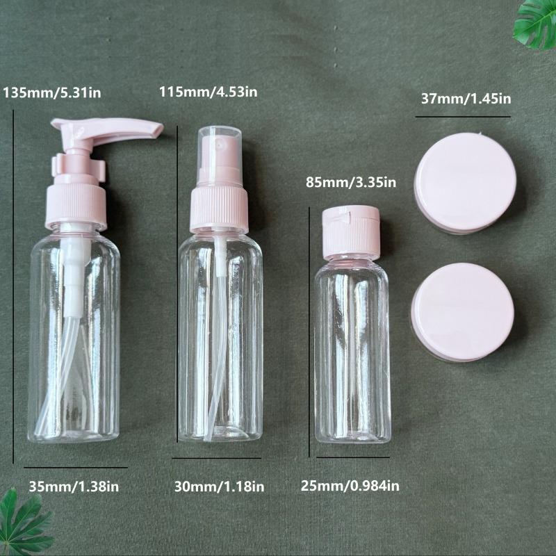 Advanced travel bottle set - Leak proof and refillable containers for toiletries, shampoo, and conditioner - portable