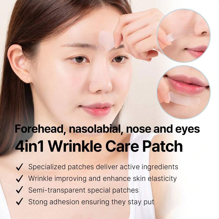 AVCA Wrinkle Repair Patches 55pcs For Frown Lines Forehead Lines And Smile-Line Patches - Korean Skin Care, The Anti Wrinkle Patch Non Invasive