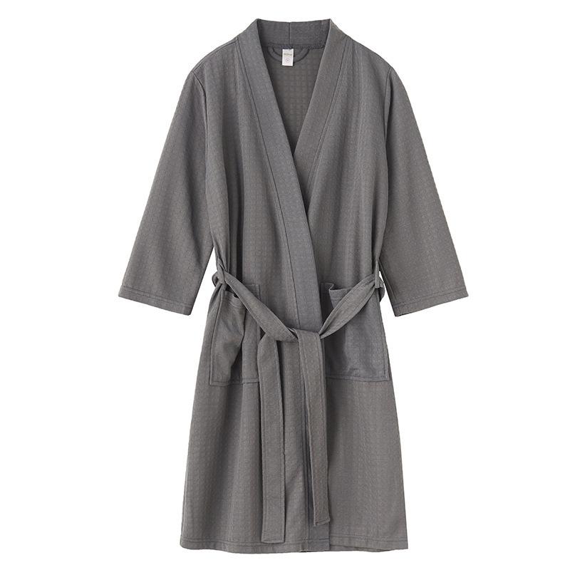 GMXIA Summer Thin Breathable Bathrobes for Women, Pajamas for Women, Hot Spring and Sauna Bathrobes, Absorbent