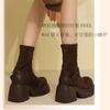 Fashion Long Boots Women Platform Elastic Socks Boots British Wind Show Thin Metal Buckle Ankle Boots 2025 New