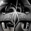 Carbon Abs Car Steering Wheel Paddle Shifter Cover For Mercedes Benz A B Class W447 W176 W246 MB SLK R172 CLA C117 GLA X156