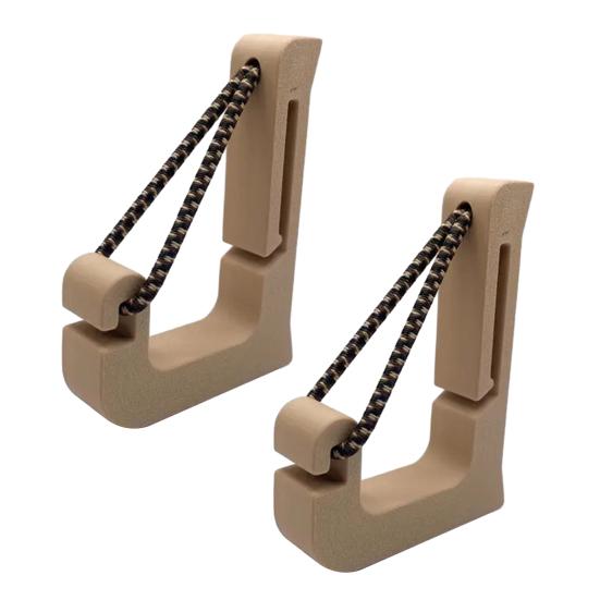 1/2 Bucăți Accesorii cu Cleme Design în Formă de U Fixare prin Agățare Cârlig de Remorcare cu Frânghie Împletită Neagră Reglabilă Clema Reglabilă Convenabilă