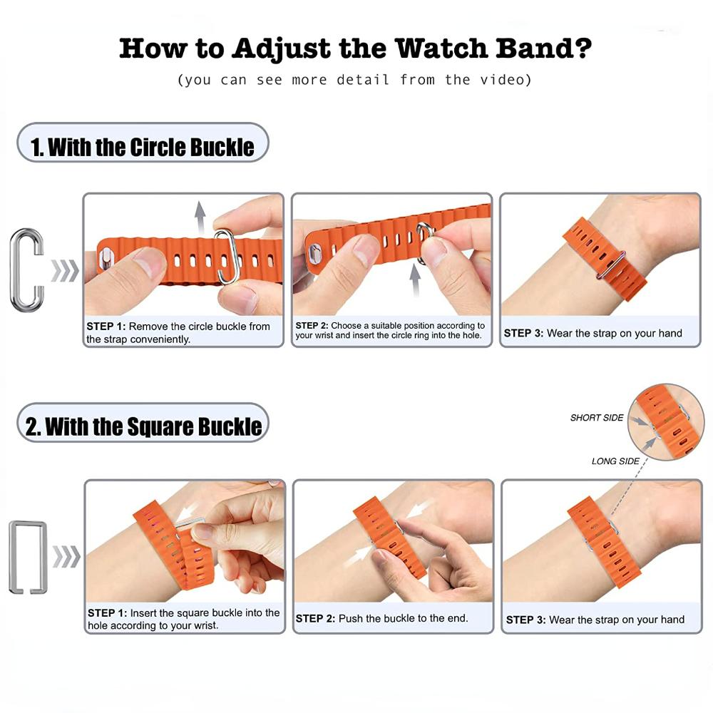 Ocean Armband für Apple Watch Ultra 3 2 Band 49mm Serie 45mm 41mm 46mm 42mm 40 44mm Silikon Uhrenarmband iWatch 11 10 9 8 7 6 5 SE2