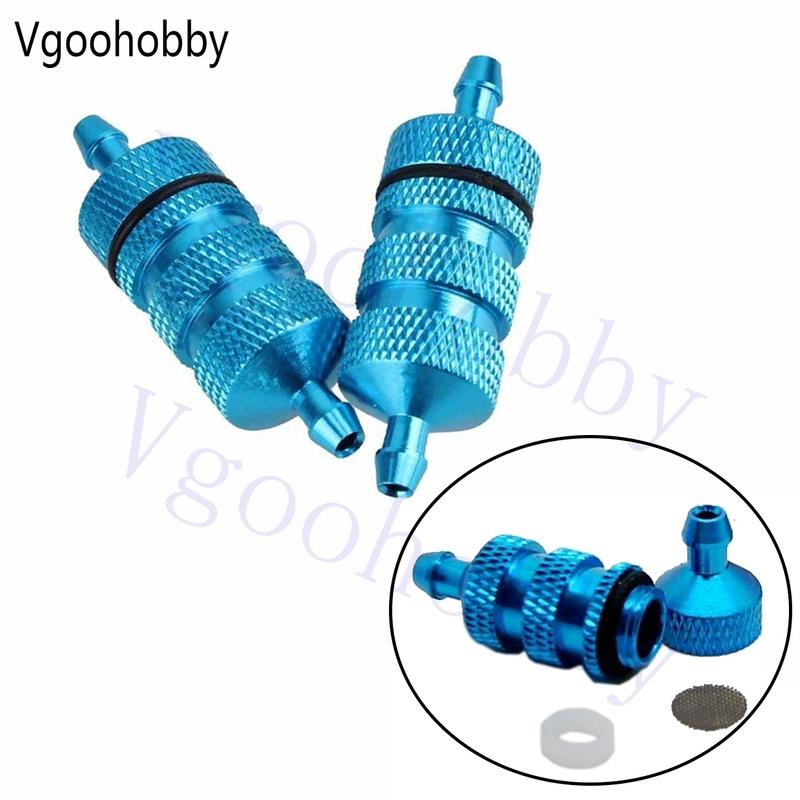 3Pcs RC Aluminum Nitro Fuel Filter Compatible with HSP Traxxas 1/8 1/10 RC Nitro Car Buggy Truck