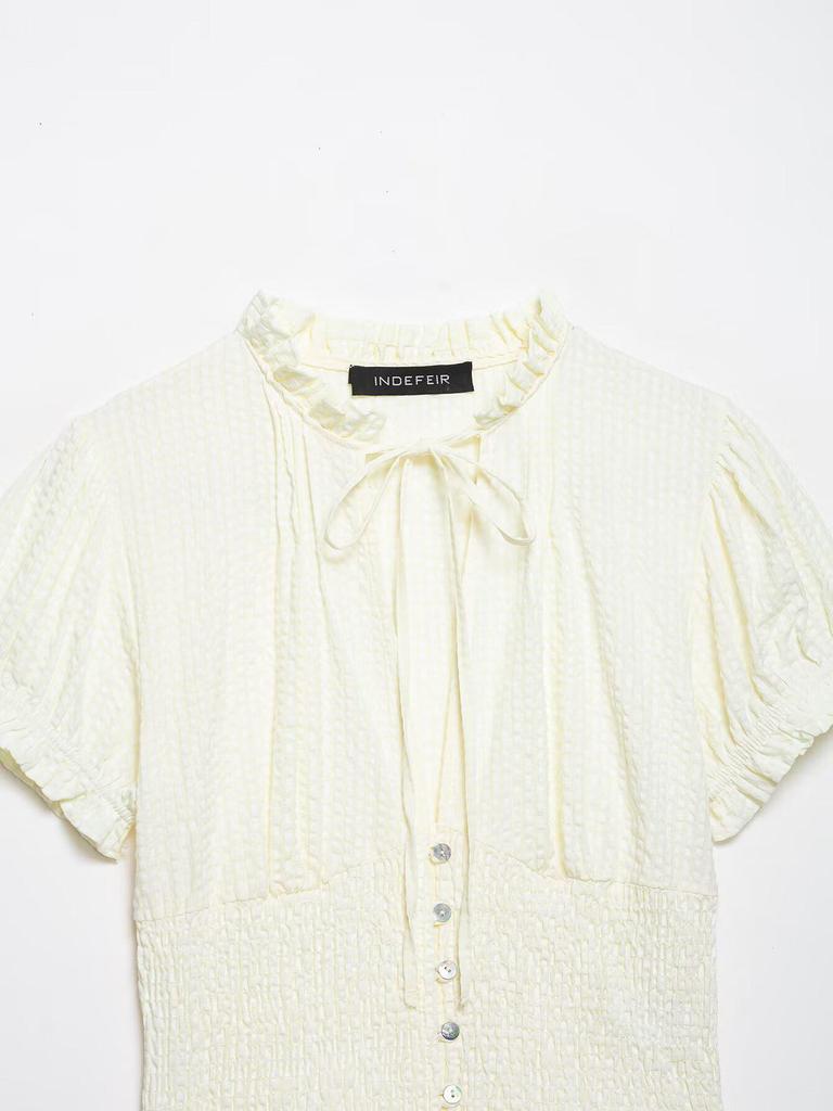 Spring 2026 Fashion: European & American Style Bow Top