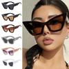 Fashion Oversized Cat Eye Sunglasses UV400 Beach Travel Punk Sun Glasses Black Shades for Women & Men