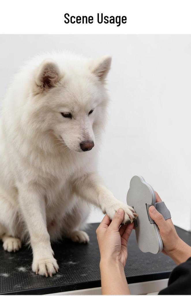 Dog & Cat Nail Grinder: Scratch Board and Claw Trimmer for Pet Grooming